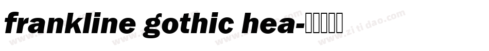 frankline gothic hea字体转换